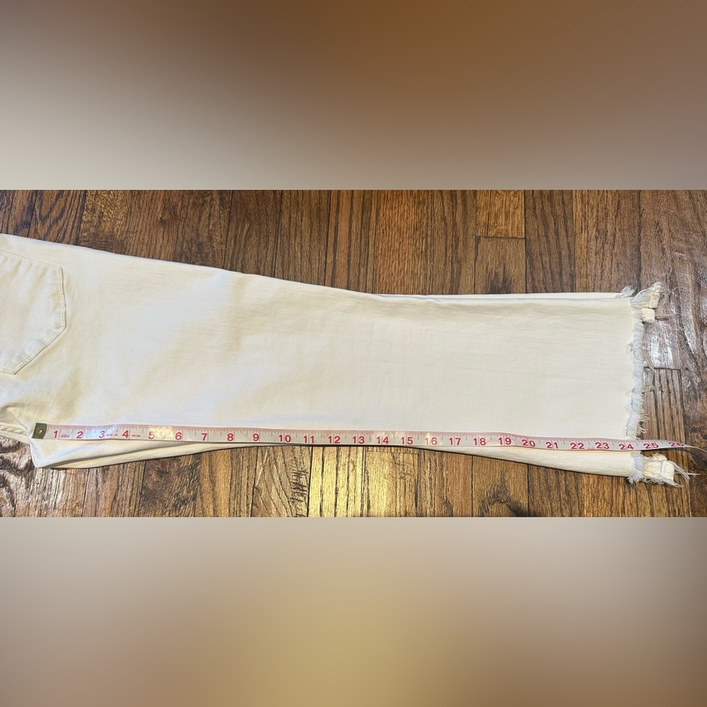 Frame Le Crop Mini Boot Denim Jeans- blanc - Picture 13 of 14